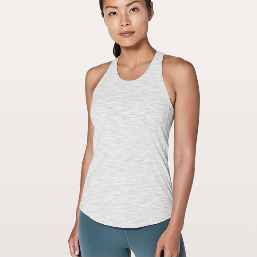 Lululemon Sweat Reps 2 In 1 Tank in Wee Are From Space Nimbus Battleship padding